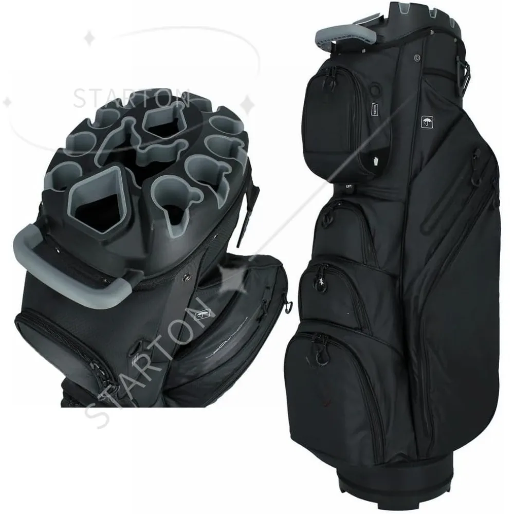 Ultimate Divider System Cart Bag with 14 Way Organizer Divider Top and Individual Club Locking Slots