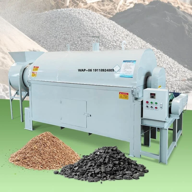 Rotary Drum Heating Small Silica Sand Clay Wood Chip Sawdust Drying Poultry Manure Dryer Oven Machine for Biomass