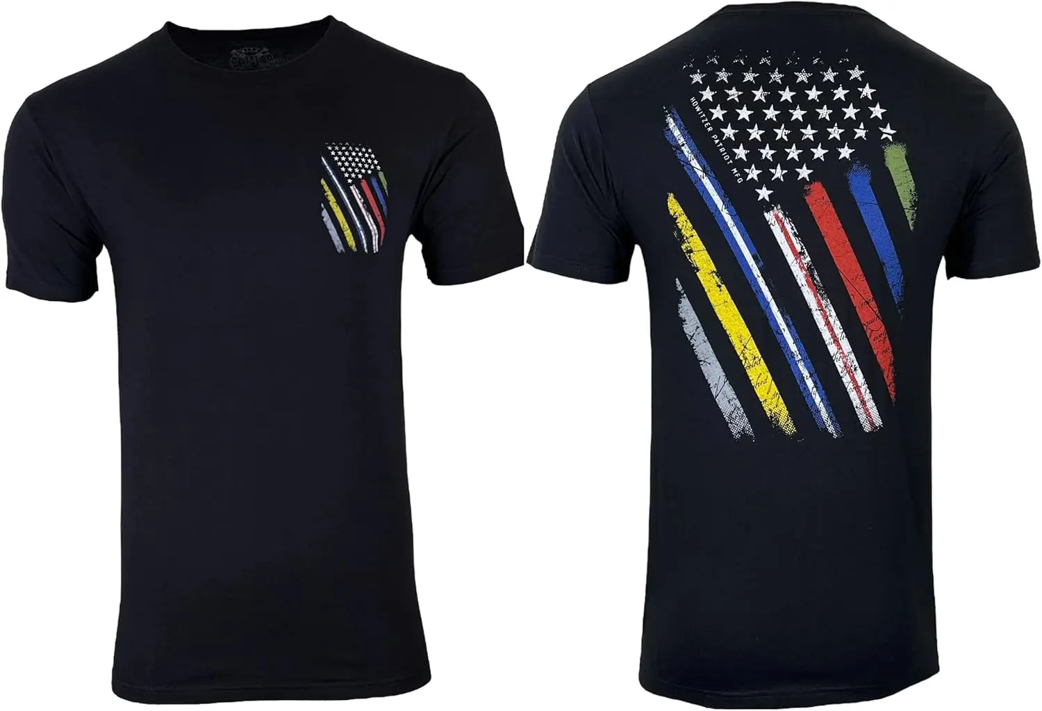 Howitzer Style Men's T-Shirt Honor Flag Military Grunt MFG