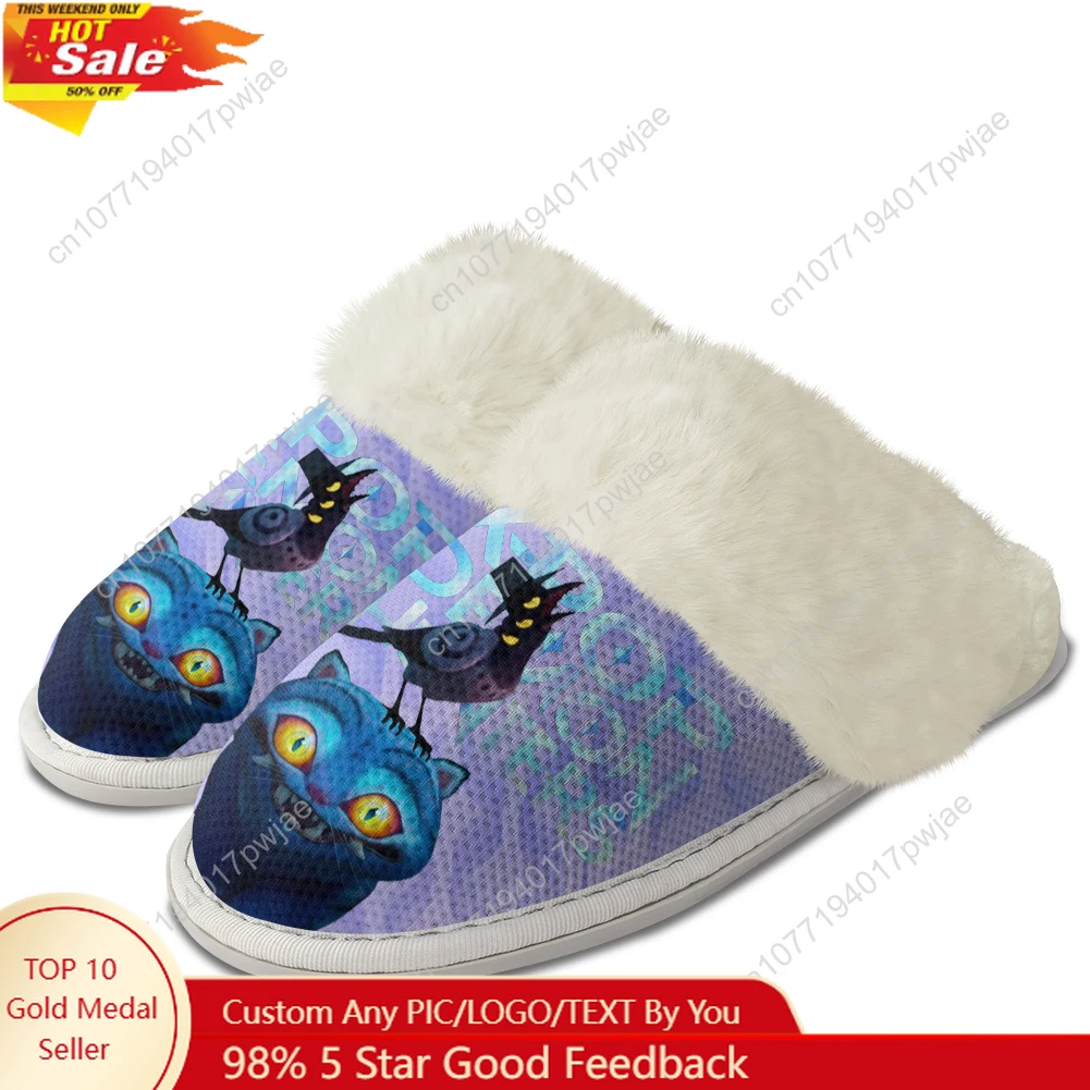 KPop شيطان الصيادين سوسي نعال قماش الدفء أحذية رجل إمرأة المنزل القطن غرفة نوم خفيفة الوزن شبشب دافئ أحذية مخصصة