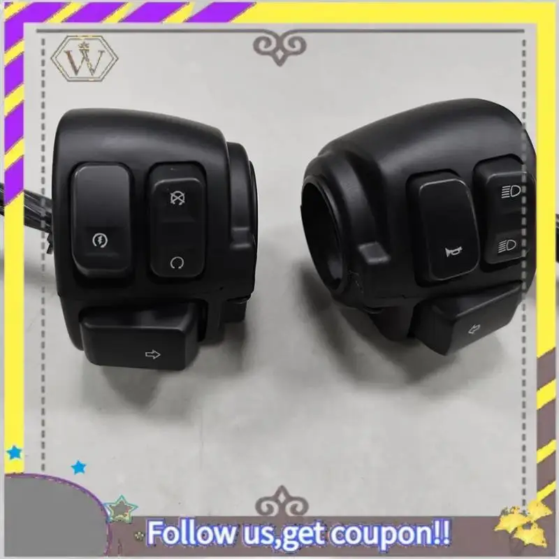 ABXV-1Inch Handlebar Control Switch + Wiring Harness For  Dyna FXDF FXDWG Softail