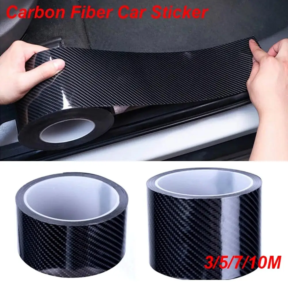 Car Door Threshold Trunk Protective Strip Stickers Car Anti-collision Accessories Decal Anti Waterproof Scratch Wear-resist T9V6