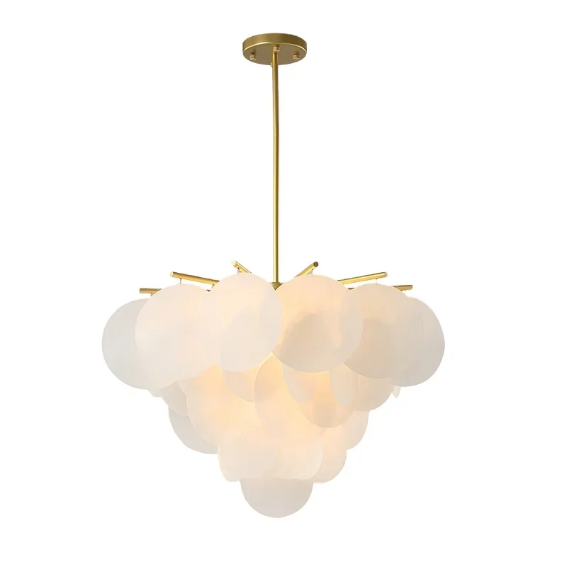 Export popular new design dining room nordic chandelier European style modern gold acrylic pendant light for bedroom