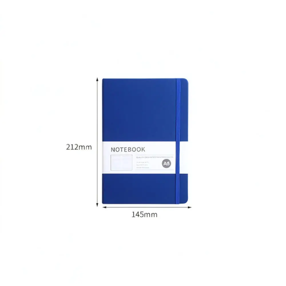 Elegant A5 Notebook Faux Leather Journal Office Diary Hardcover Planner Writing Notepad Elastic Band Business Record