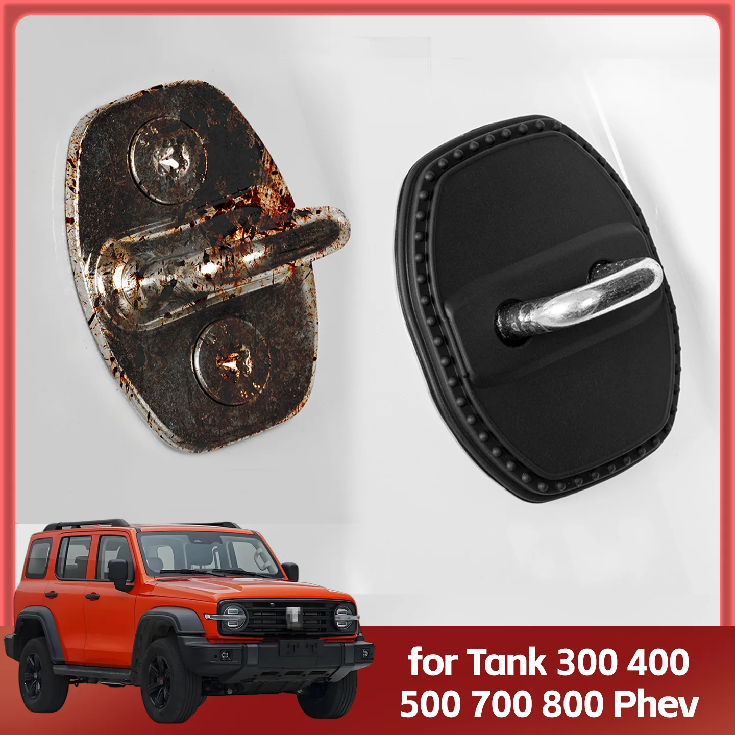 

2/4Pcs Silicone Car Door Lock Cover Protective Decoration Case For GWM Tank 300 400 500 700 800 Phev