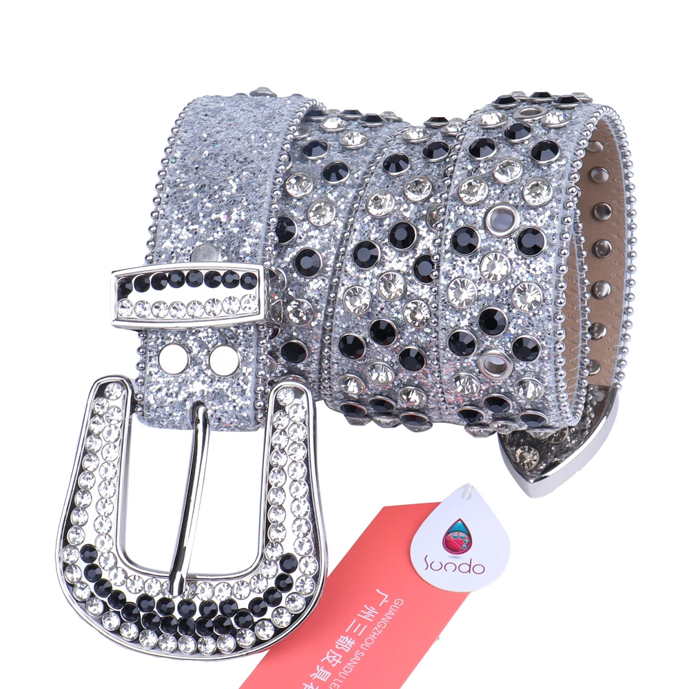 Rhinestone Belt for Women Men Ladies Weatern Cowgirl Cowboy Bling Belt for Jeans Pants Dress Fashion Rhinestone Belts for Men