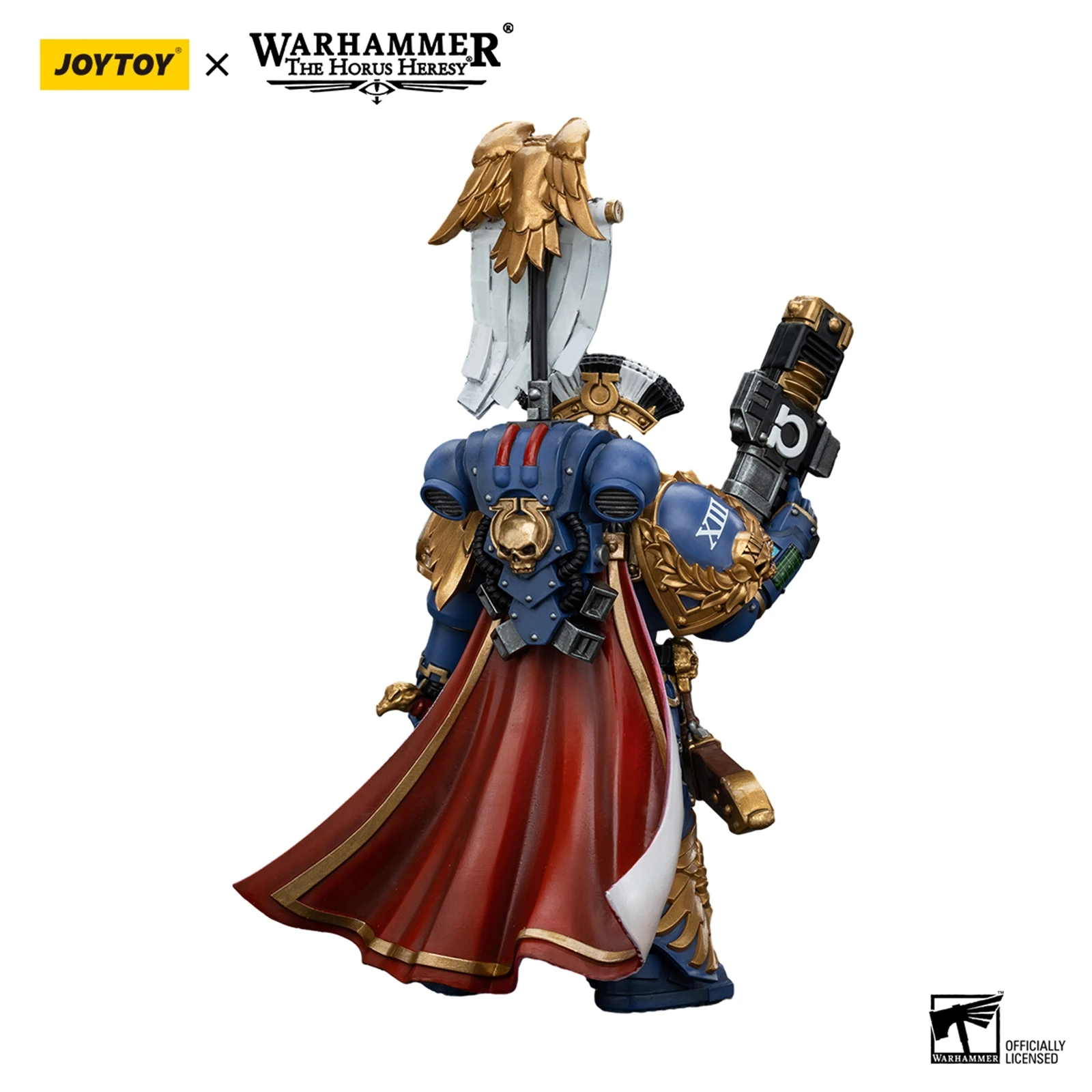 JOYTOY Warhammer 40000 1/18 Figuras de ação 13,6 cm Ultramarines Legion Praetor com espada elétrica e Volkite Serpenta JT00126