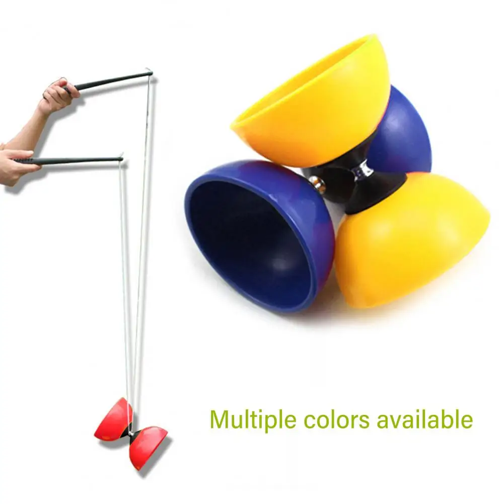 Juggling Diabolo Hand Play Toy Funny 3 Bearing Clutch Metal Sticks Chinese YOYO String Bag Toys for Kids Outdoor Fitness Tool