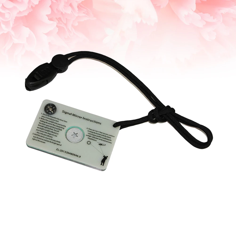 

Backpacking Survival Signal Mirror Multifunction Outdoor Retroreflector Emergency
