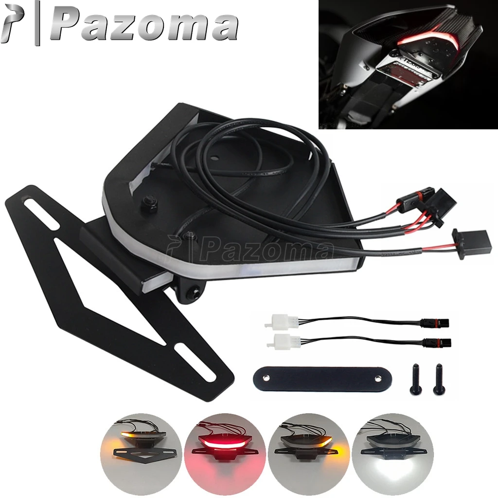 

Задний светодиодный задний аккуратный светильник для устранения крыльев, комплект для BMW S1000RR, указатель поворота мотоцикла, номерной знак, тормозной задний фонарь 2020-2023