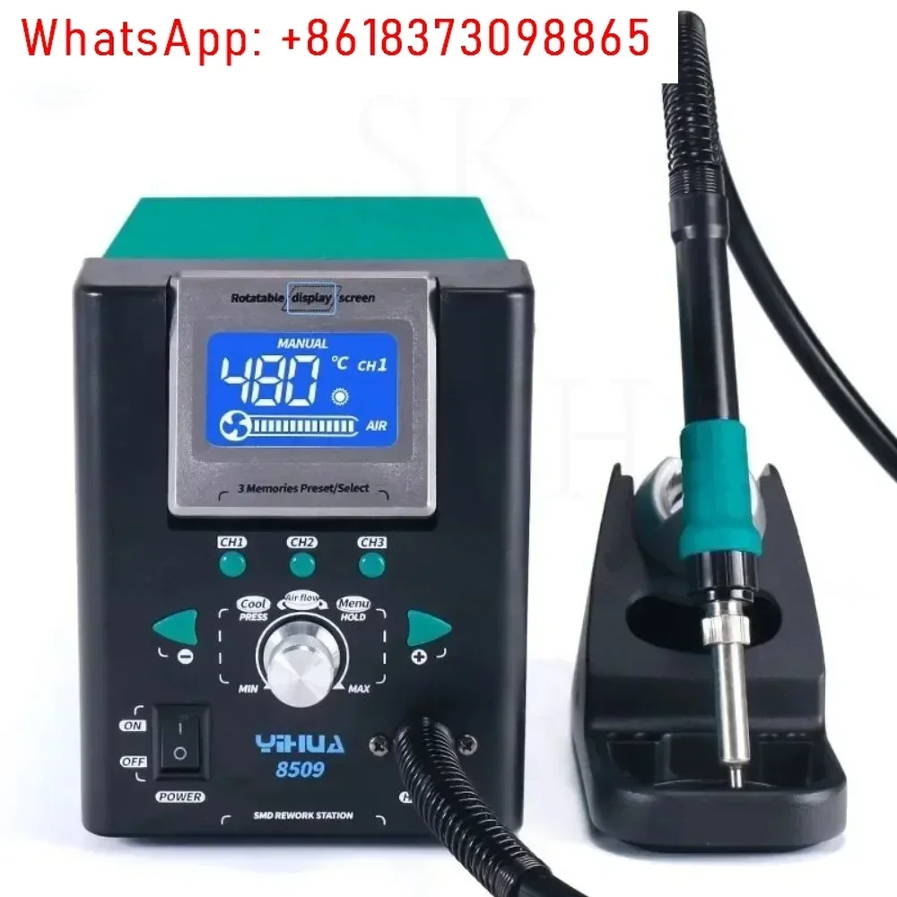 

YIHUA 8509-I Precision Digital Display Hot Air Gun BGA Desoldering Station For PCB Board IC Chip Removal Welding Repair Tool
