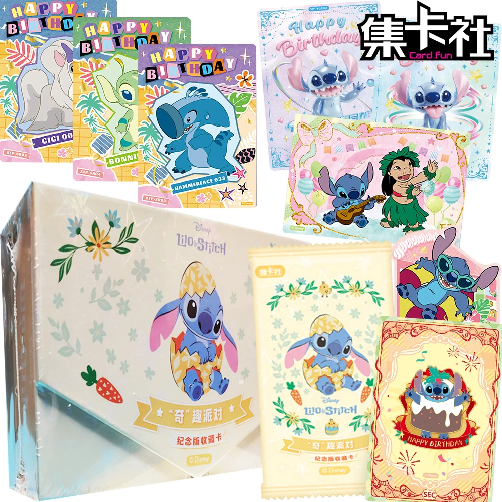 

New Card.fun Original Lilo & Stitch Collection Cards Lovely Cartoon Character Birthday Celebration Special Themed Rare Card Gift