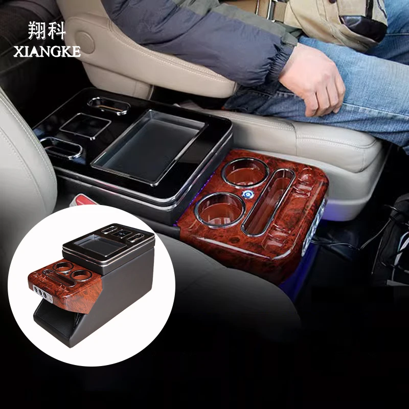 Row Front Railing Box Set General Business Armrest Central Storage Business Car Armrest Box For Toyota Estima/Previa Alpharvip