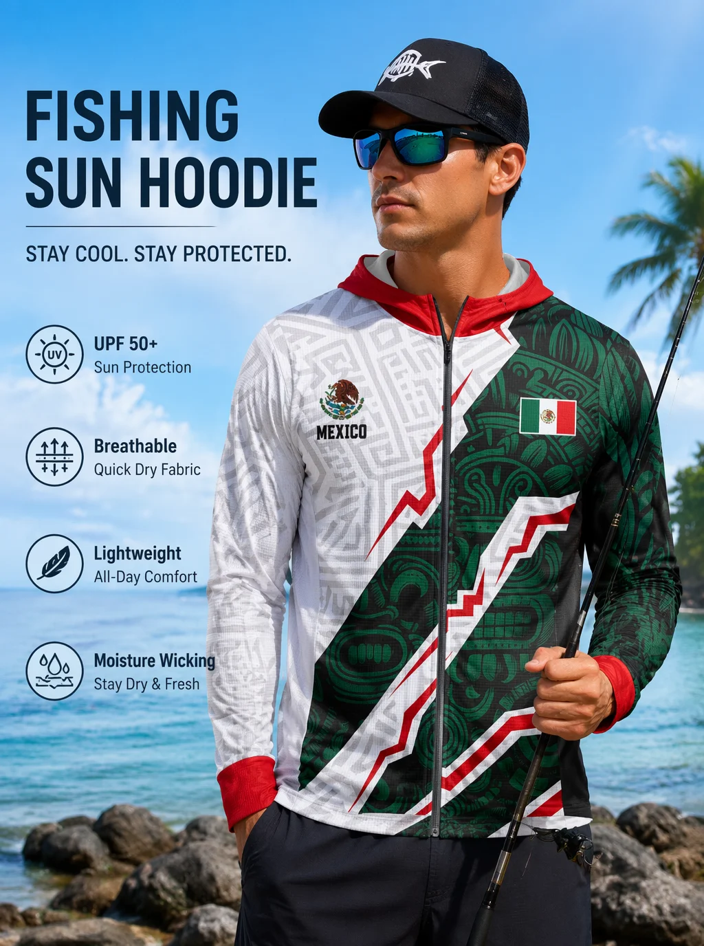 Stretchy skin‑friendly top for sea‑bank fishing speeds moisture evaporation and prevents stuffiness