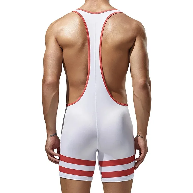Factory Own Mens Undershirts Bodysuit Wrestling Singlet Fitness Workout Running Vest Bodywear Underwear Bodybuilding Jumpsuit