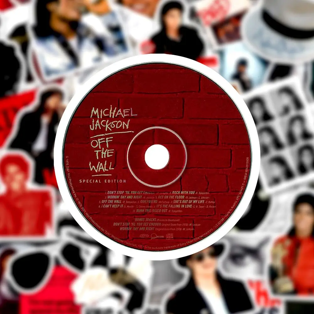 Rock Michael Jackson sticker retro rock dance king themed decorative stickers DIY desktop journal notebook