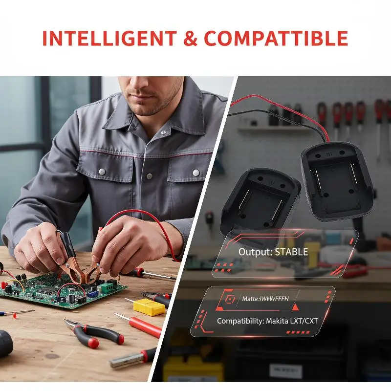 Lithium Battery Converter Clip Cable Long Service Life 1Pcs for 18V Lithium Power Tool Battery Auto Repair Shop Use