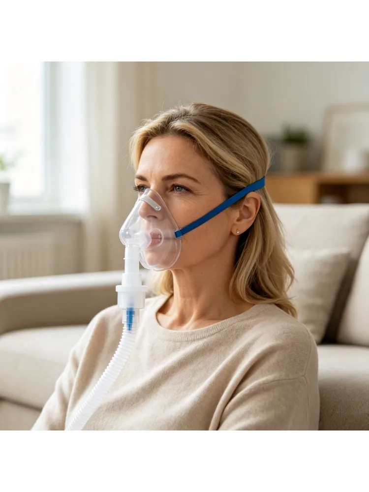 Medical Oxygen Mask Adult Child Disposable Oxygen Inhalation Household Pvc Oxygen Generator Breath Lightweight Breathable