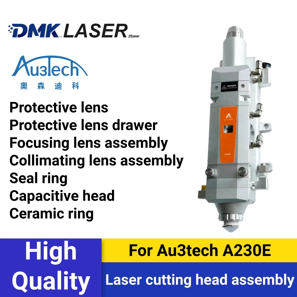

Au3tech A230E laser cutting head protective Windows 30*5/30*4mm protective lens drawer Focus lens assembly D30F150 seal ring