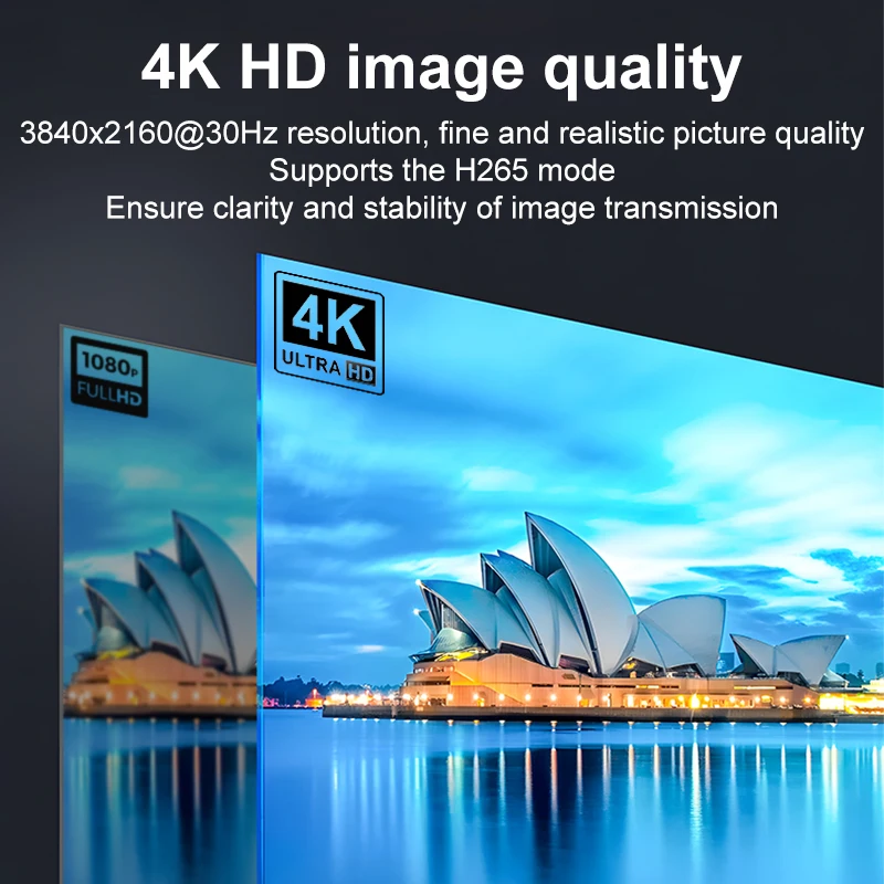 20KM 4K HD KVM Fiber optic transceiver SC Fiber optic cable Video expander supports keyboard and mouse one-to-many transmitter