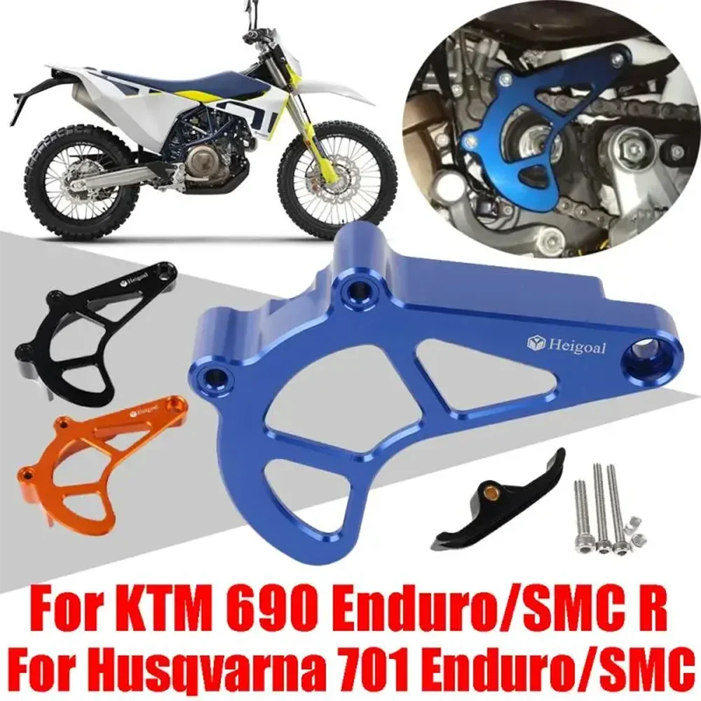 Front Sprocket Cover Case Saver Protector Chain Guard For Husqvarna 701 Enduro SM 2016-2023 2021 2022 for KTM 690 Enduro SMC R