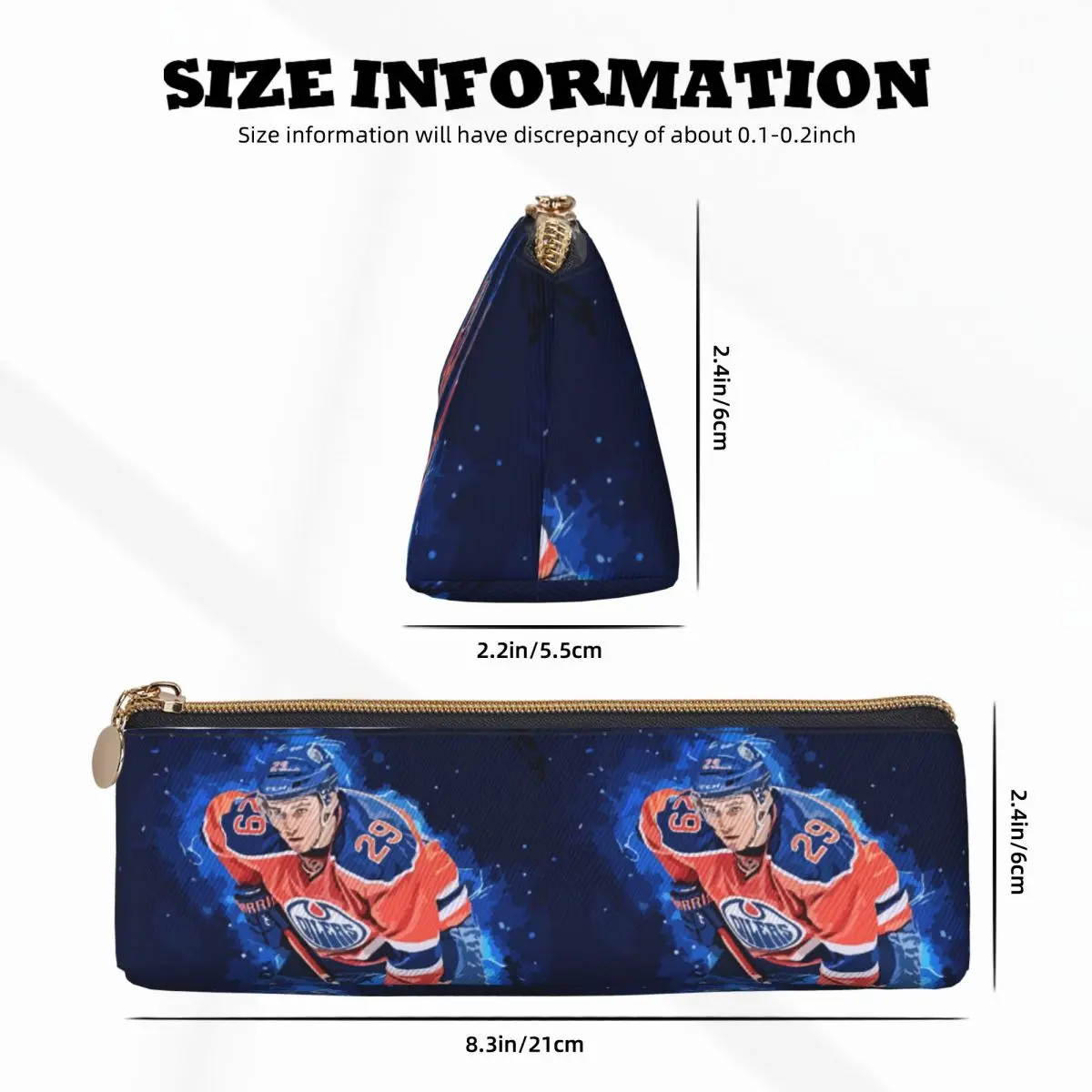 كونور ماك ديفيد 97 لمحبي إدمونتون أويلرز مقلمة حامل قلم لوازم مكتبية تخزين كبير صندوق القلم حقيبة أقلام رصاص ل