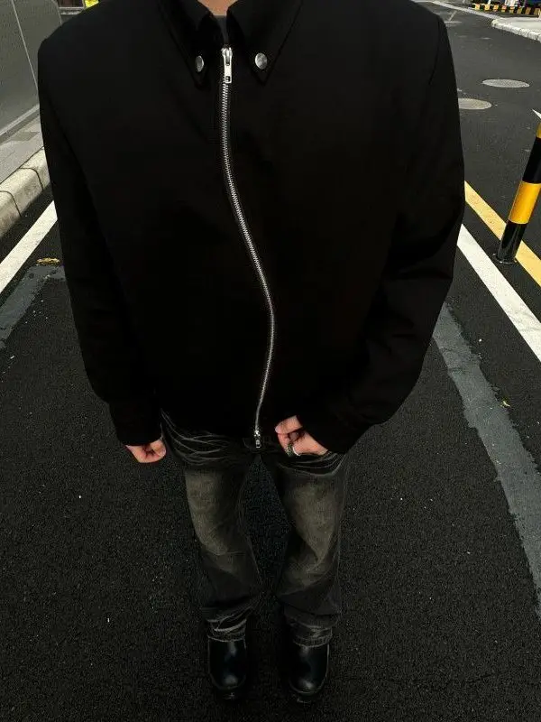 

Мужская высококачественная уличная одежда American Sle ort Bla Jaet, модная уличная одежда с правильным воротником-стойкой...