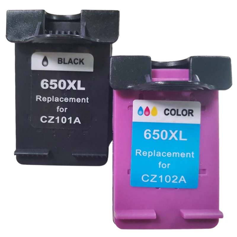 For 650XL Ink Cartridges Replacement For HP 650XL Compatible For HP Deskjet 1015 1515 2515 2545 2645 3510 3515 4518 4645 Printer
