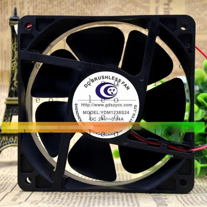 EE  1 pcs for  DC BRUSHLESS FAN YDM1238S24 24V frequency converter fan 0.30A 12CM 12038 #