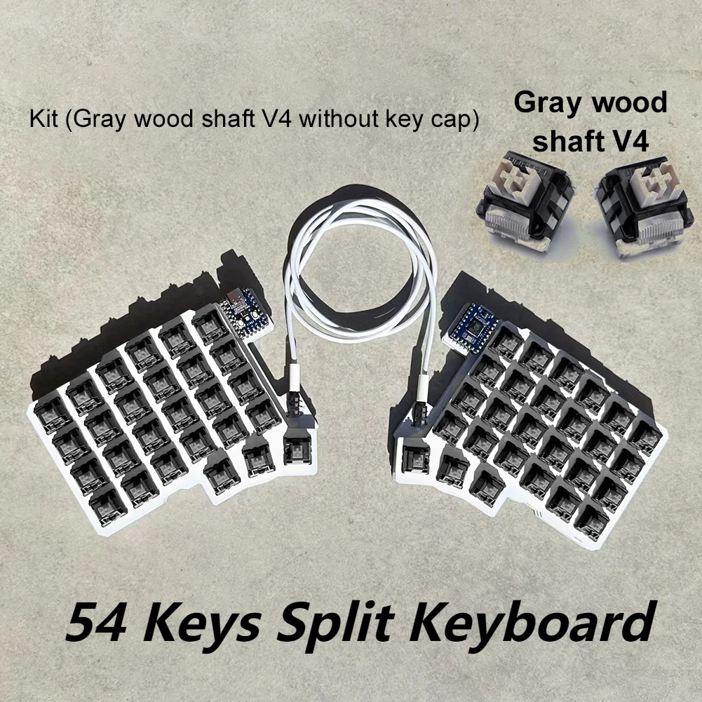 

Split Keyboard Wired Ergonomics Keyboard Support QMK/VIAL Gaming Keyboard Split-layout Keyboard Customized PC Gamer Accessories