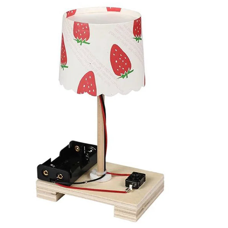 

Creative DIY Small Table Lamp Technology Small Production Small Invention Primary School Children Girls Handmade Materials Scien