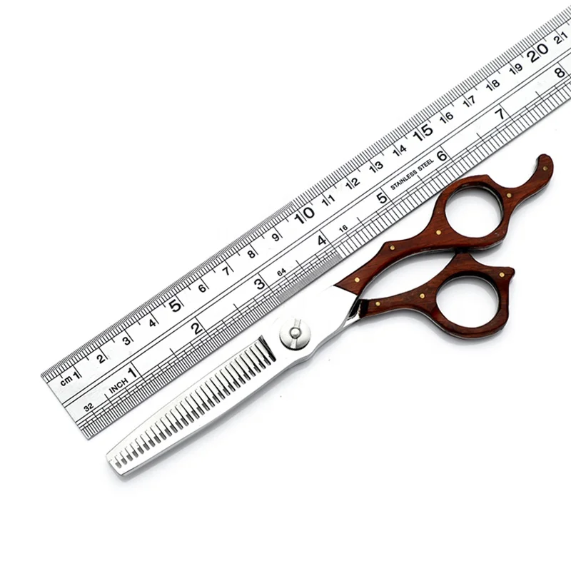 Professional Barber Scissors Set - Titanium Coated Japan VG10 Steel, Hairdressing Shears for Salon - Image 6