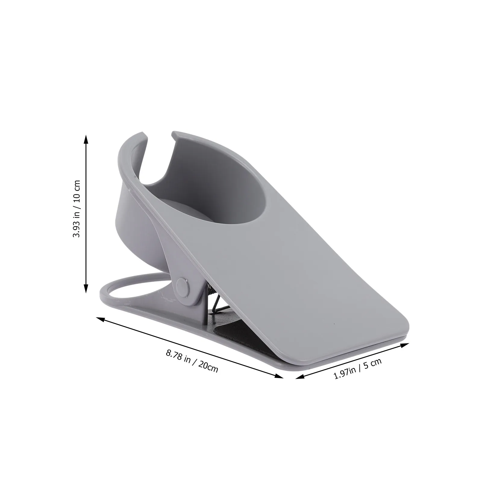 

Heavy Duty Table Side Cup Clip for Desk Edges Water Cup Holder Coffee Mug Clip with Bottom Hole Design Extra Storage for Keys