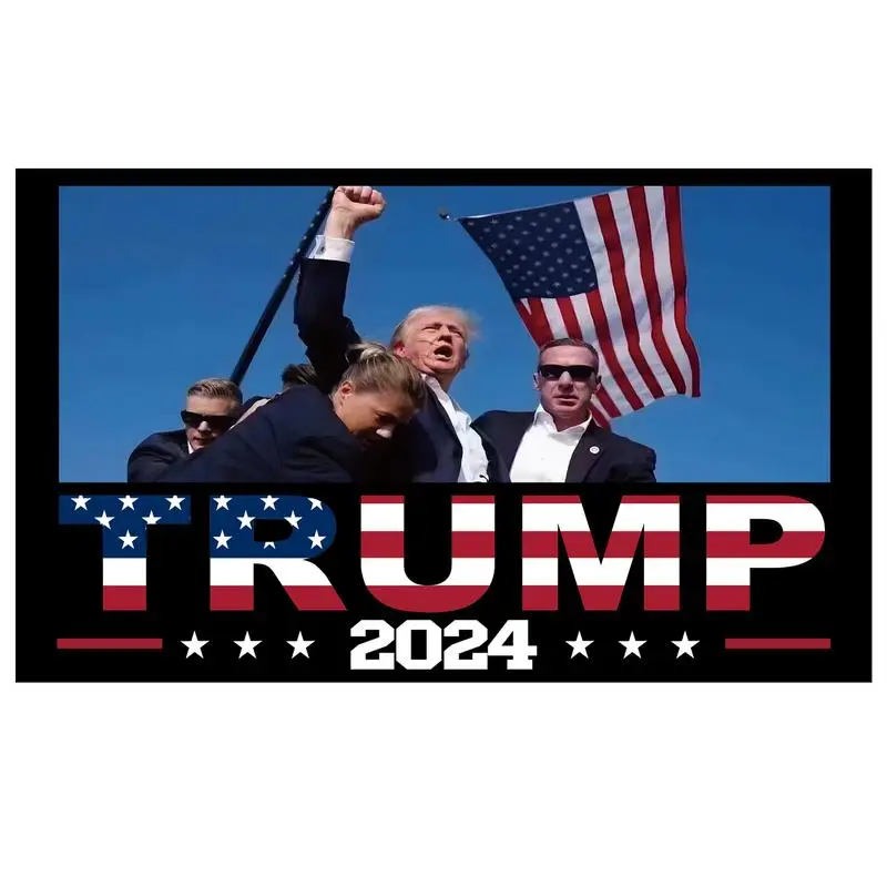 

President 2024 Flag President Flags Banner 2024 Fade Resistant Makes Me Stronger Flag Outdoor Banner For Roofs House Room Patio