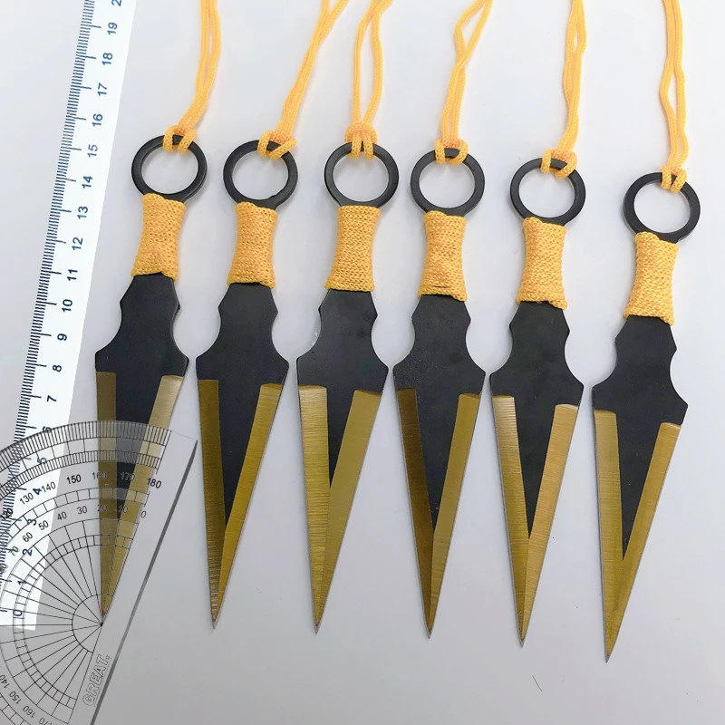 6PCS a Set No Cutting Edge Training Knife Butterfly Trainer Stainless Steel Pocket Pri Practice Knife Sport Cosplay Tool