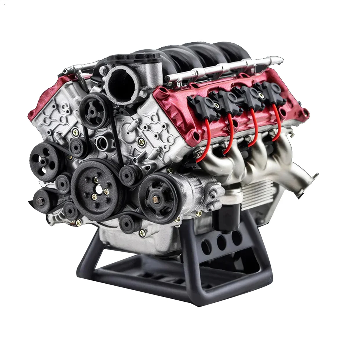 MAD V8 Kit perakitan Model pembakaran Internal mesin, mesin simulasi penuh RC cocok untuk Ax90104 Scx10 mobil RC