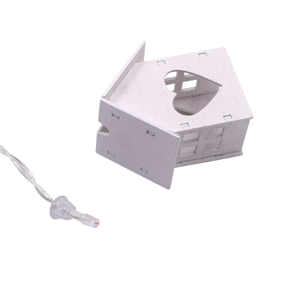 2 متر LED سلسلة أضواء 10 منازل خشبية 10 المصابيح الساطعة آمنة مريحة طويلة العمر عيد الميلاد حفلة عطلة الحدث متجر المنزل