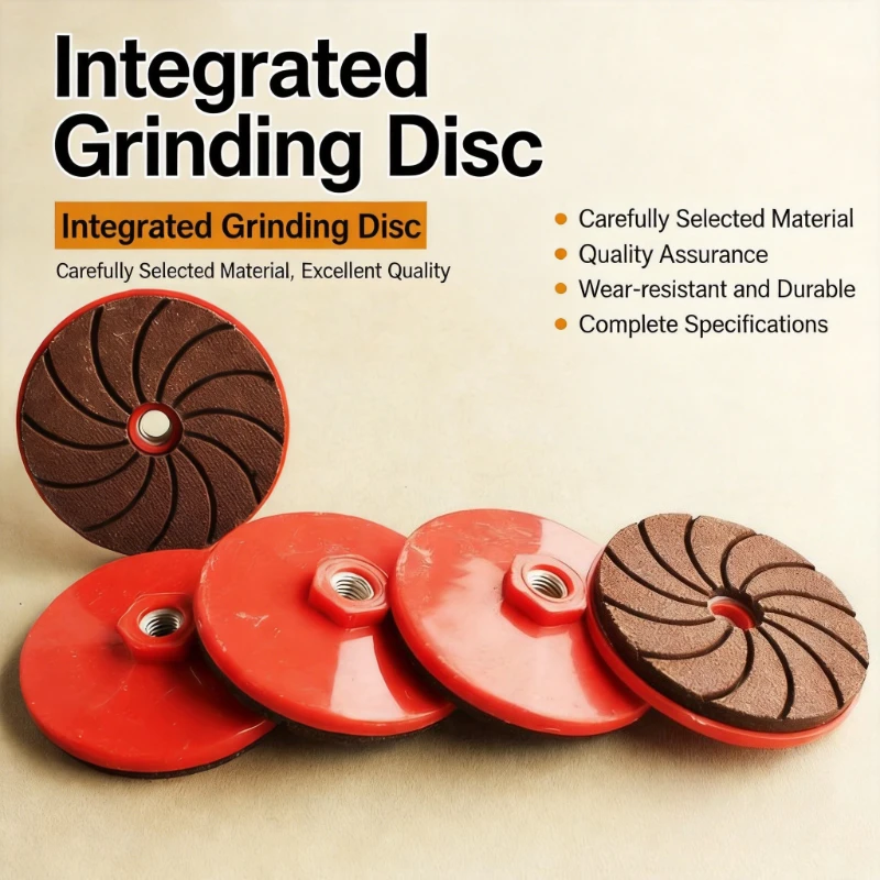 TQLQ Integrated 100-page Grinding Wheel, 50/100/200 Mesh Angle Grinder, Anti-fly Grinding Wheel, Suitable for Stone, Wood,