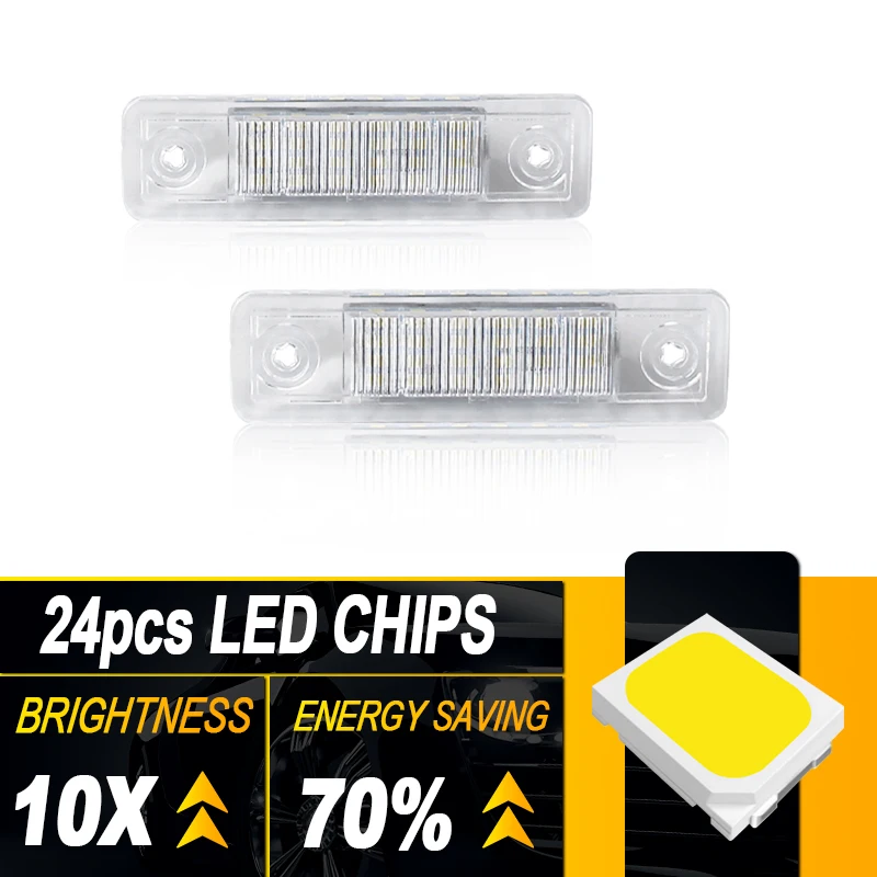 2pcs For Buick Excelle 08-15 Car LED License Plate Light Number Lamp Canbus Error Free 1224143 09197577 90213642