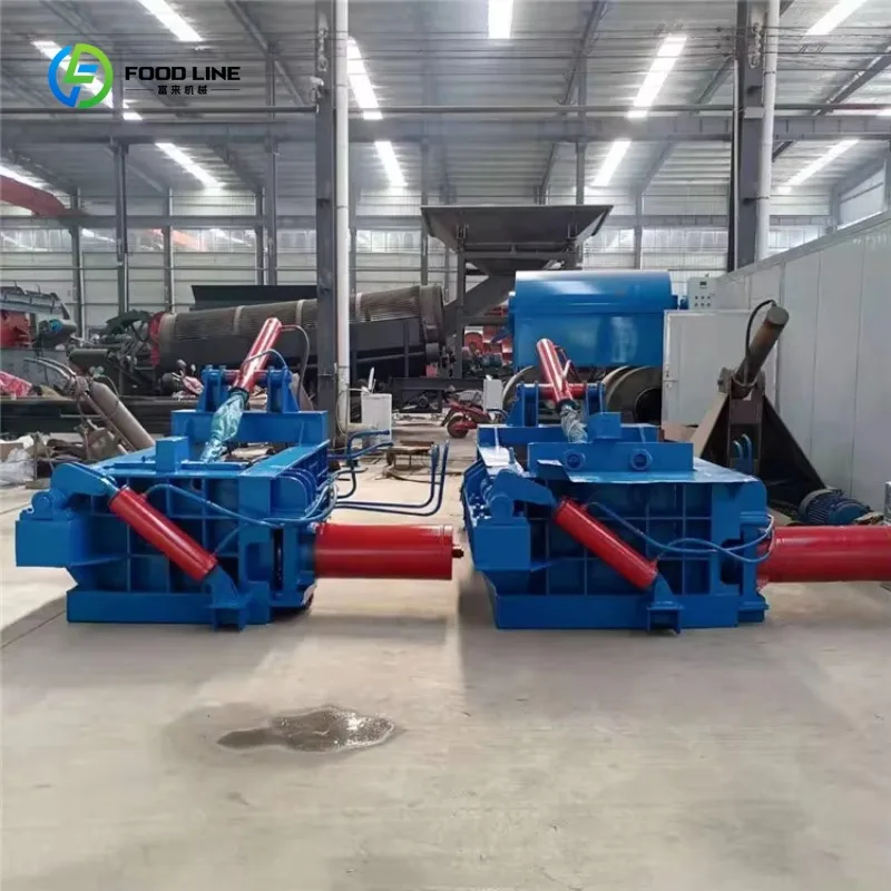 Customized 125 Tons Metal Briquetting Machine/scrap Car Compactor/metal Press Baler Machine