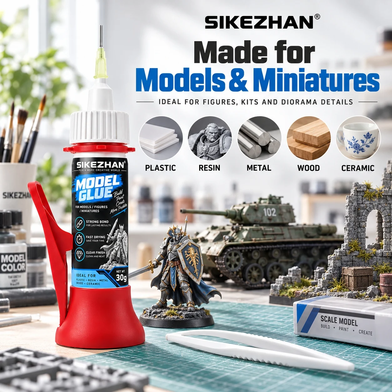 Kit de adesivo de precisão SIK - Model Kit Wood avaliação e preço