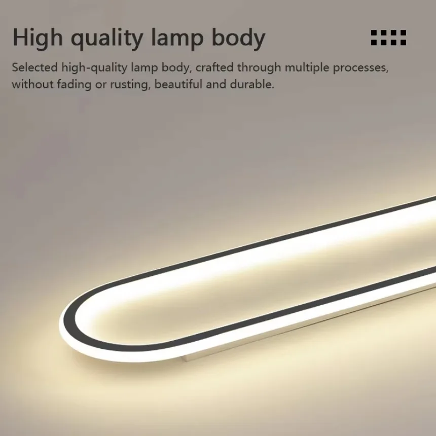 Nordic LED Ceiling Light Remote Control Dimming Bedroom Living Room Balcony Indoor Home Lighting Long Aisle Decorative Light