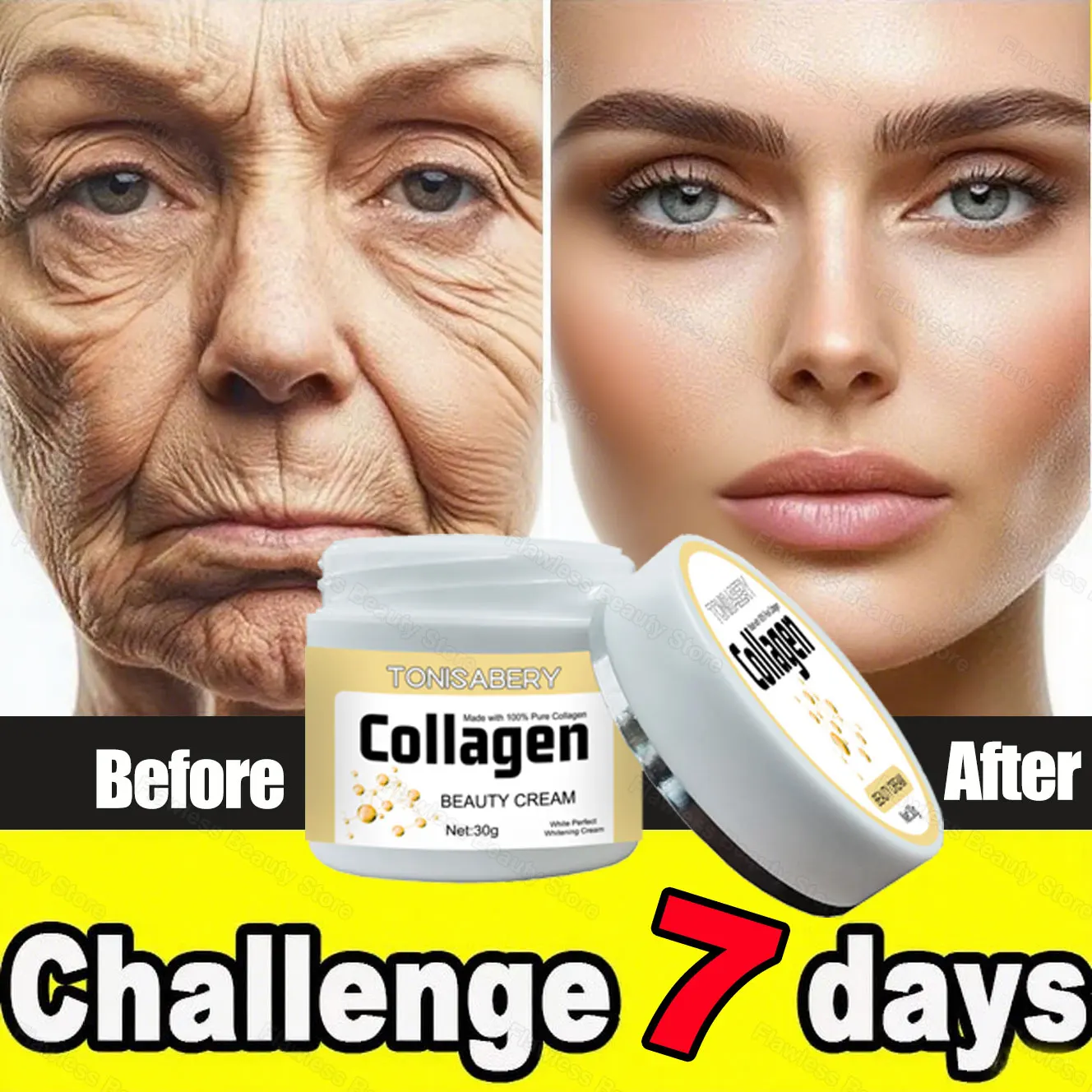 

Collagen Intense Wrinkle Remover Face Cream Lifting Firming Anti-aging Fade Fine Lines Moisturizer Whitening Korean Skin Care