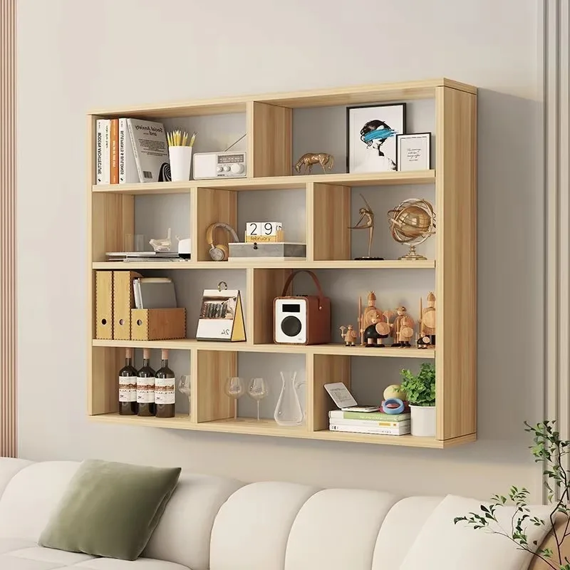 Wall-mounted combination Modern living room hanging locker Living room background decoration Wall-mounted cabinet