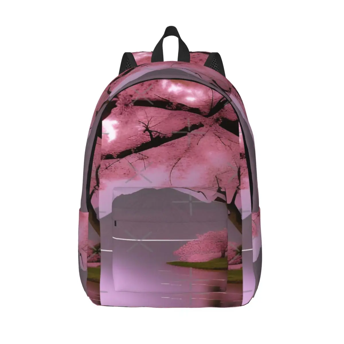 

Beaux Animes Art Fantasy японский пейзаж с цветами вишни простой и стильный рюкзак холст рюкзак женские сумки