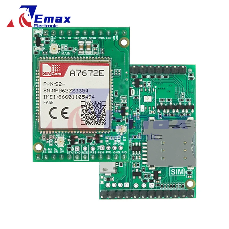 SIMCOM A7672E-FASE Core Board A7672E-FASE Development Board LTE CAT1+4G+2G+BT+GNSS+Voice A7672E