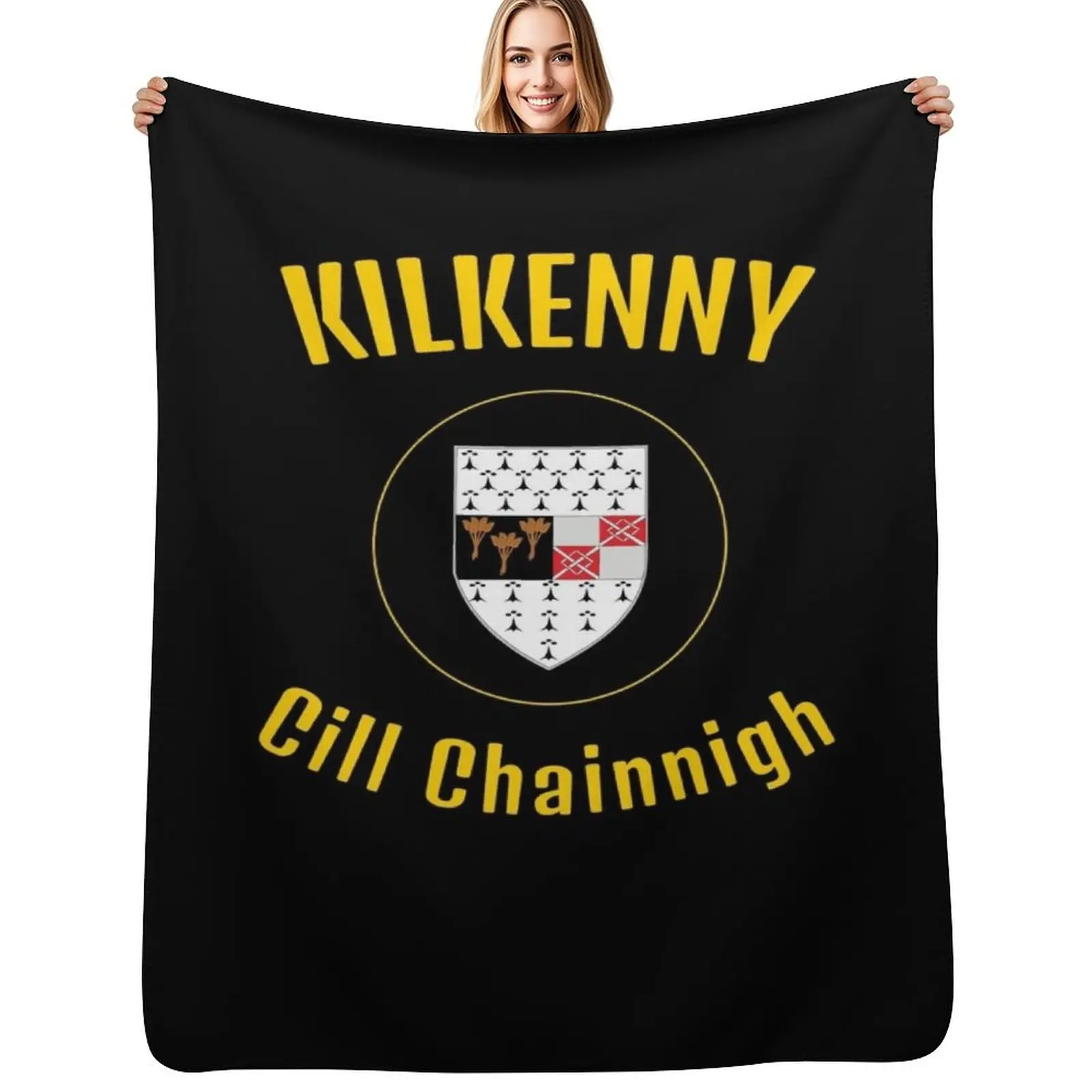 

Kilkenny Chill Chainnigh with Crest Throw Blanket Cozy Microfiber Throw Blanket for Home Bedroom