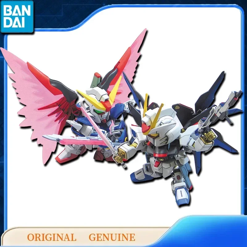 Bandai Original Genuine GUNDAM SD BB SENSHI C.E. BATTLES OF DESTINY SET Anime Action Figures Zabawki Prezent Montaż Model Ozdoby