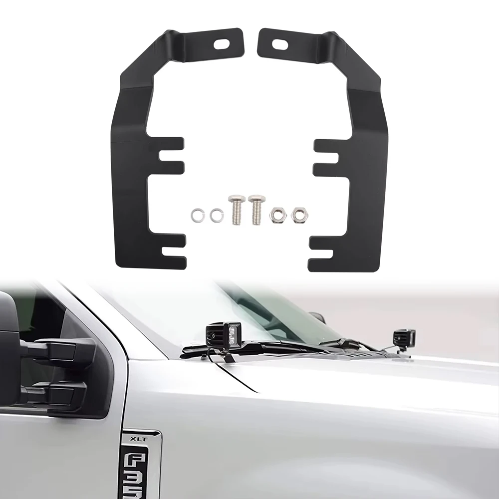 

Кронштейны для крепления светодиодных рабочих фар на крышку двигателя (2 шт.) для Chevrolet Colorado/GMC Canyon 2015-2022 гг.