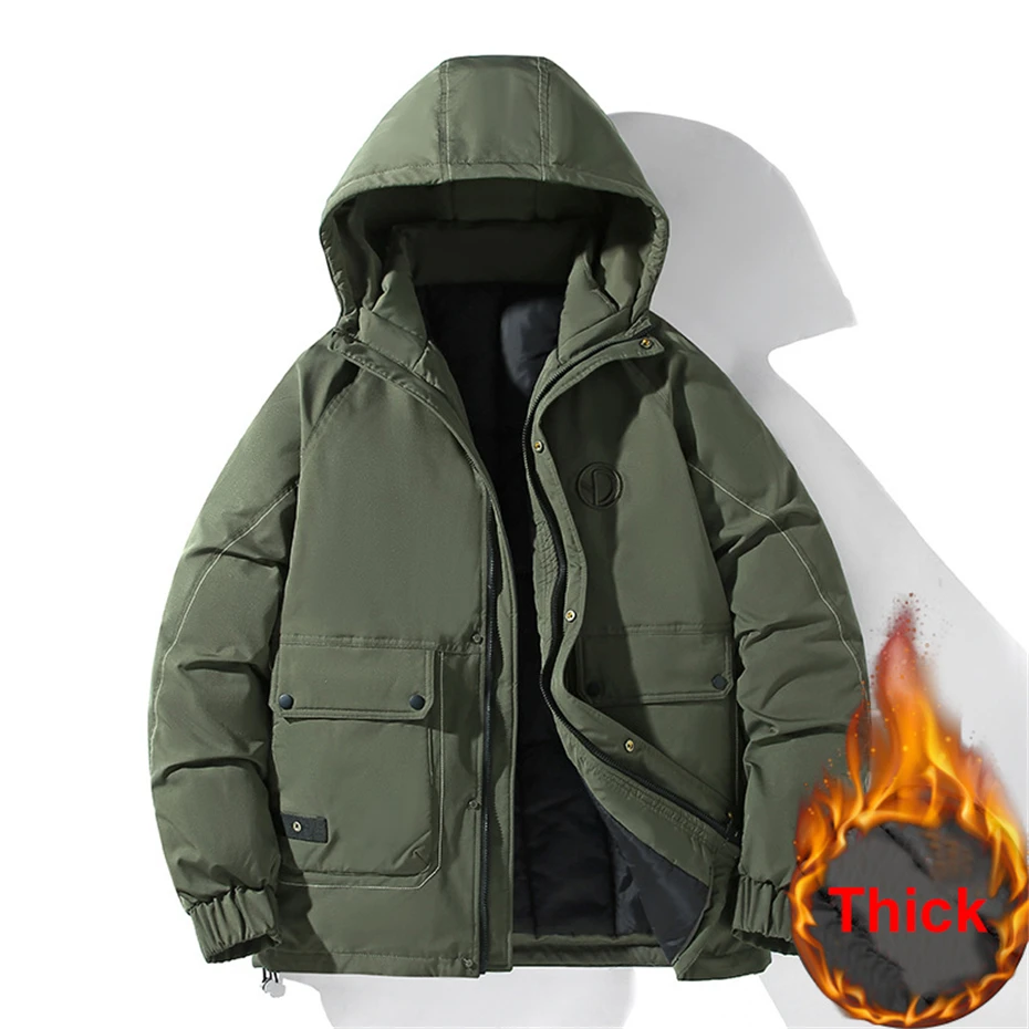 11XL 10XL Plus Size Parkas Men Winter Warm Thick Jacket Coat Male Fashion Casual Green Parkas Big Size 11XL